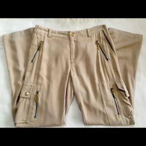 Ralph Lauren Silk Cargo Pants - Khaki Size 4